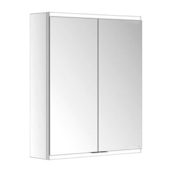 KEUCO Royal Modular 2.0 Spiegelschrank, beleuchtet, 80021, Wandvorbau 2 Steckdosen 600x700x160mm