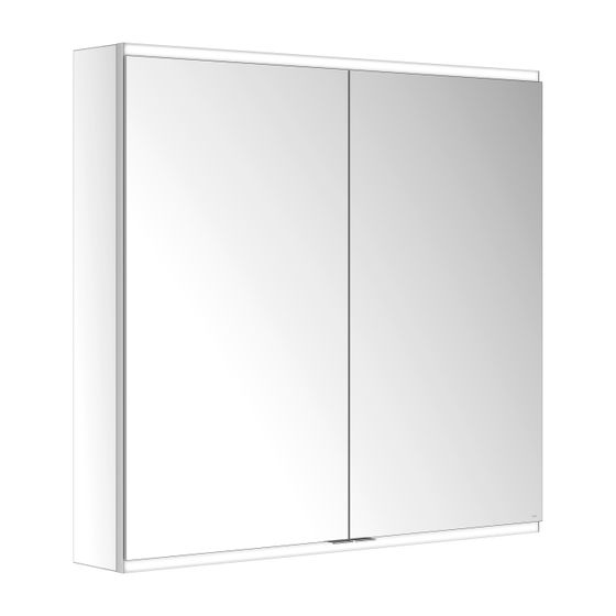KEUCO Royal Modular 2.0 Spiegelschrank, beleuchtet, 80021, Wandvorbau 2 Steckdosen 1000x900x160mm