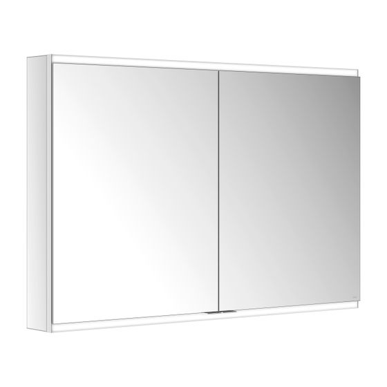 KEUCO Royal Modular 2.0 Spiegelschrank, beleuchtet, 80021, Wandvorbau 2 Steckdosen 1100x700x120mm