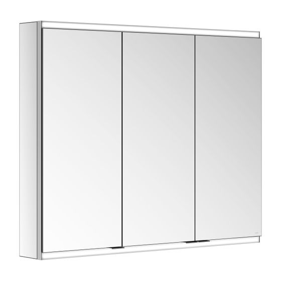 KEUCO Royal Modular 2.0 Spiegelschrank, beleuchtet, 80031, Wandvorbau 2 Steckdosen 900x700x120mm