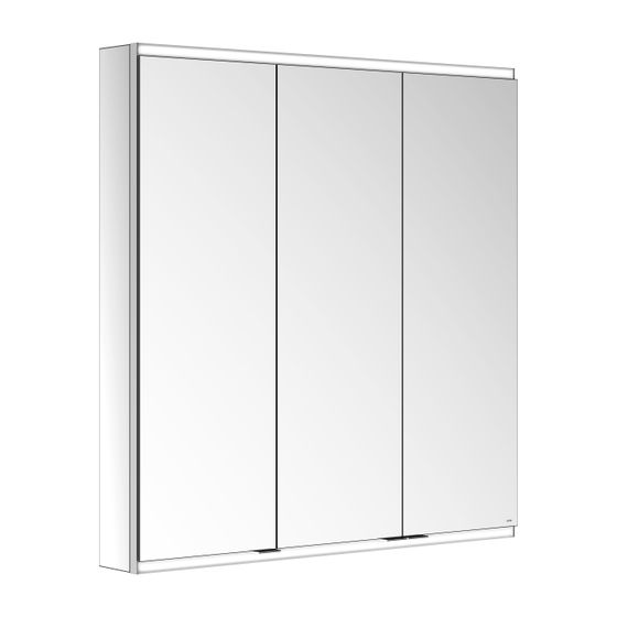 KEUCO Royal Modular 2.0 Spiegelschrank, DALI 80032, Wandvorbau 900x900x120mm