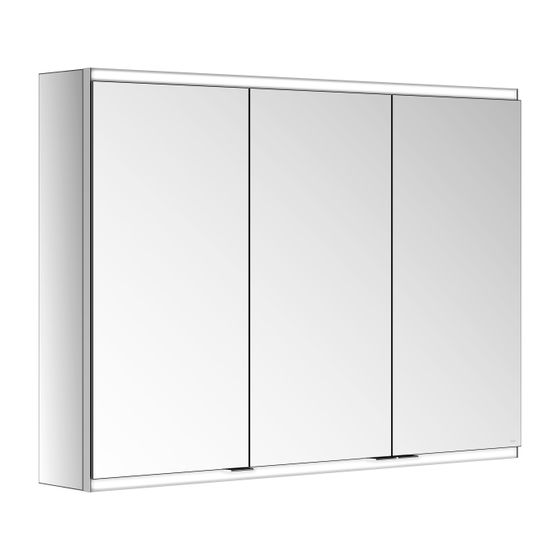 KEUCO Royal Modular 2.0 Spiegelschrank, beleuchtet, 80031, Wandvorbau 2 Steckdosen 1000x700x160mm