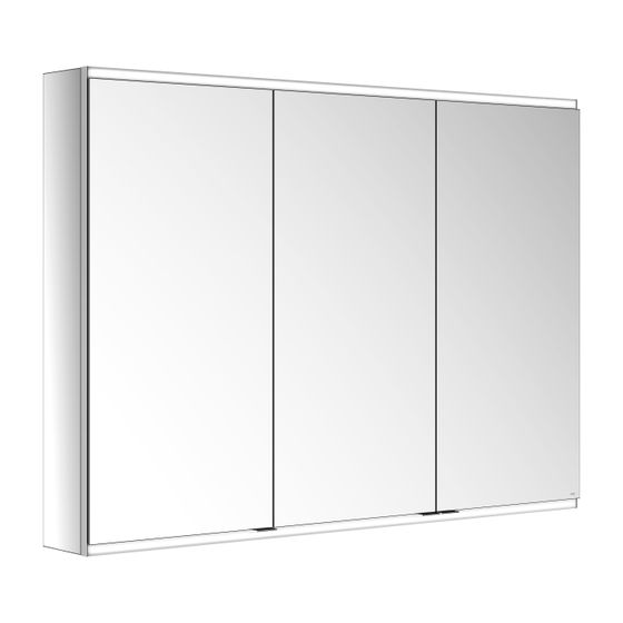 KEUCO Royal Modular 2.0 Spiegelschrank, beleuchtet, 80031, Wandvorbau 1 Steckdose USB 1300x900x160mm