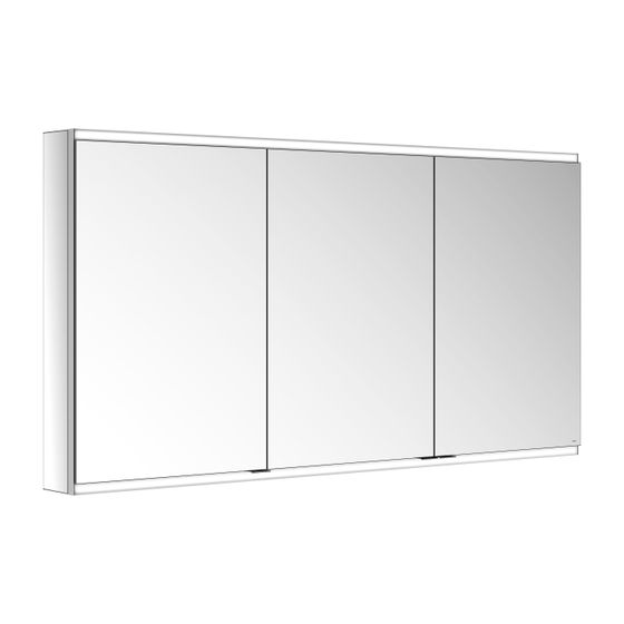KEUCO Royal Modular 2.0 Spiegelschrank, beleuchtet, 80031, Wandvorbau 1400x700x120mm
