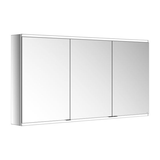 KEUCO Royal Modular 2.0 Spiegelschrank, beleuchtet, 80031, Wandvorbau 2 Steckdosen 1400x700x160mm