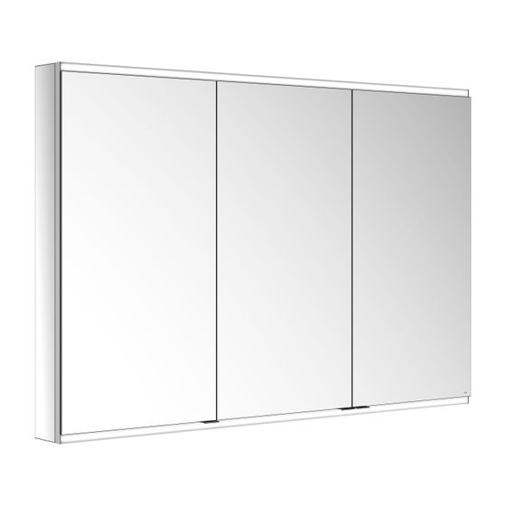 KEUCO Royal Modular 2.0 Spiegelschrank, beleuchtet, 80031, Wandvorbau 1 Steckdose USB 1400x900x120mm