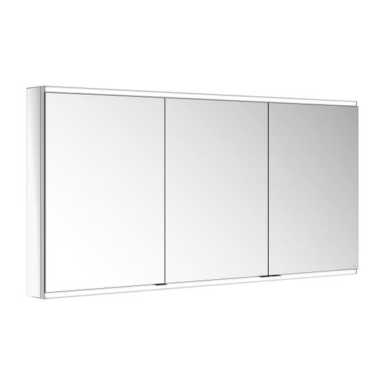 KEUCO Royal Modular 2.0 Spiegelschrank, beleuchtet, 80031, Wandvorbau 2 Steckdosen 1500x700x120mm