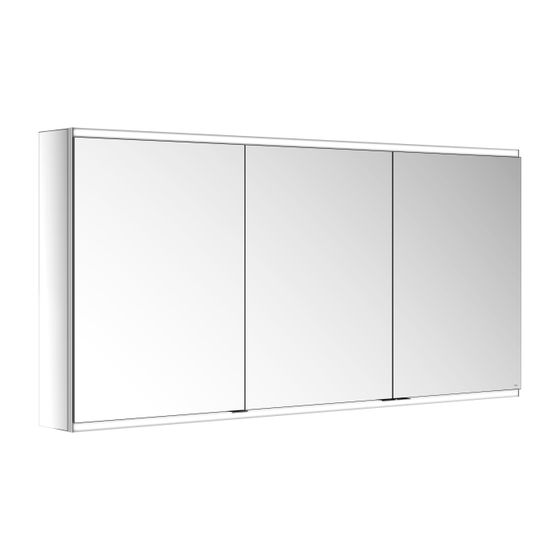 KEUCO Royal Modular 2.0 Spiegelschrank, beleuchtet, 80031, Wandvorbau 2 Steckdosen 1500x700x160mm