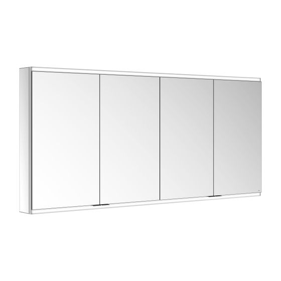 KEUCO Royal Modular 2.0 Spiegelschrank, beleuchtet, 80041, Wandeinbau 4 Steckdosen 1800x700x160mm