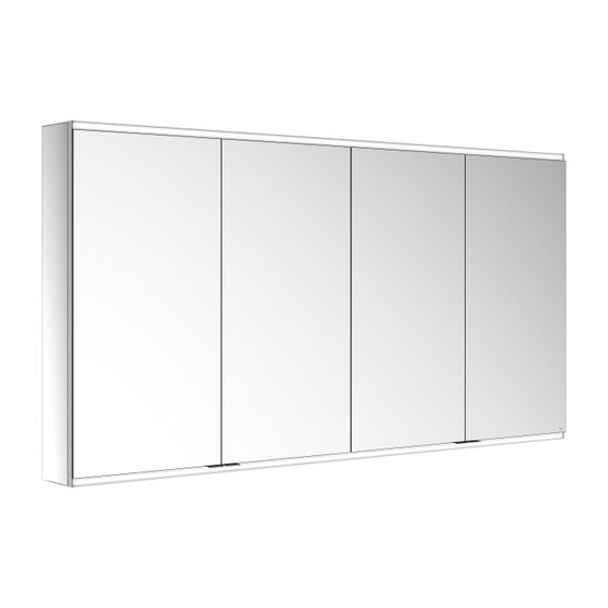 KEUCO Royal Modular 2.0 Spiegelschrank, beleuchtet, 80041, Wandvorbau 4 Steckdosen 1800x900x160mm