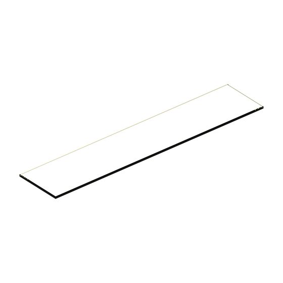 KEUCO Glasabl. Match Ersatzteil Spiegelschrank 90110 528x110x6mm