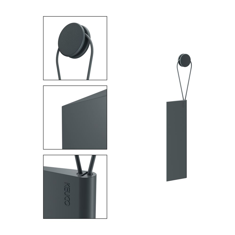 Keuco Duschabzieher universal mit klebbarer Wandhalterung, Grau, 04959380000... KEUCO-04959380000 4017214921270 (Abb. 3)