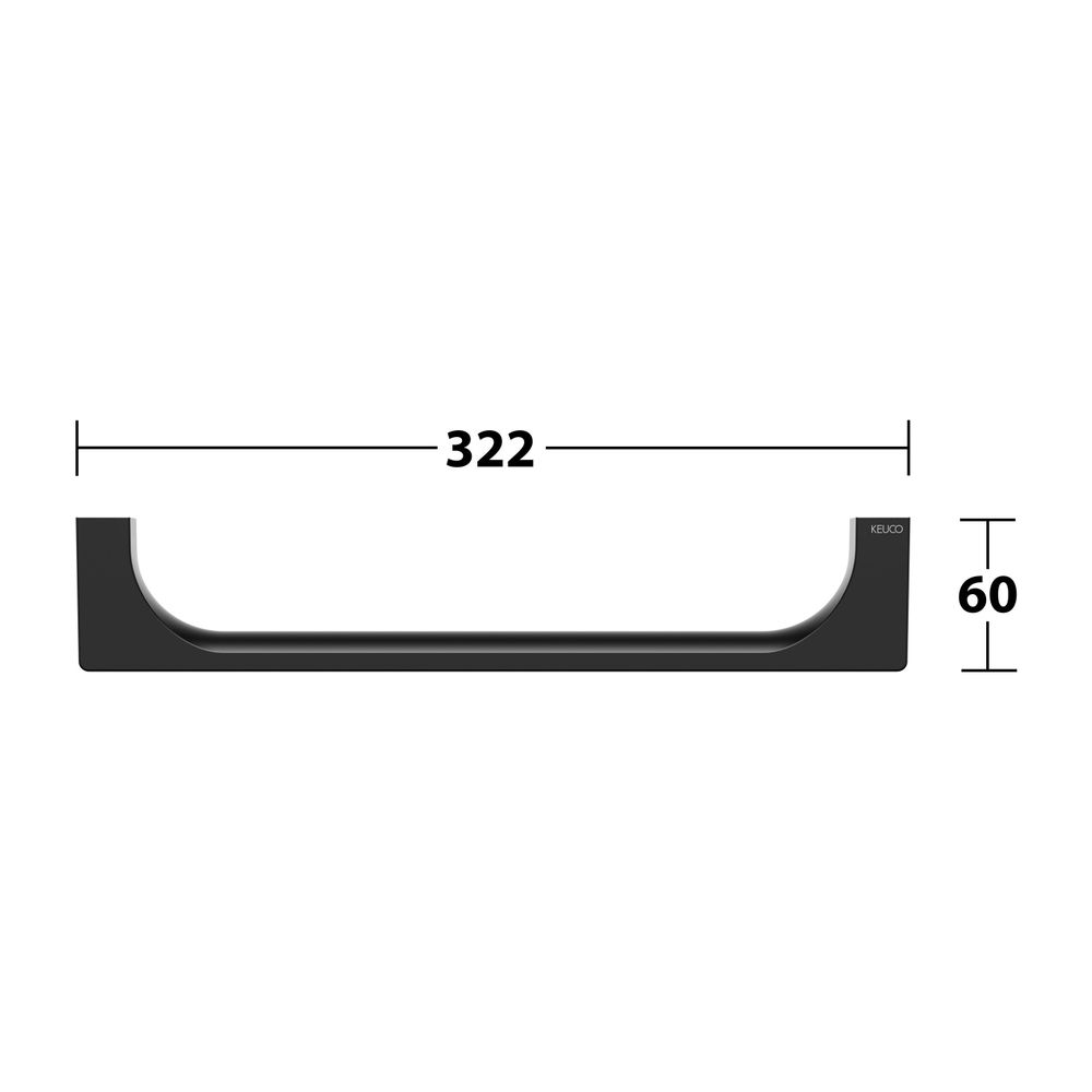 Keuco Edition 11 Haltegriff, 300mm, Montage senkrecht oder waagerecht, mit Befestigu... KEUCO-11107370000 4017214941353 (Abb. 7)