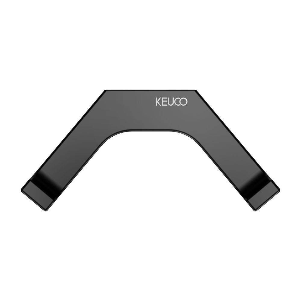 Keuco Edition 11 Handtuchhaken doppelt, mit Befestigungsset, Schwarz matt, 111153700... KEUCO-11115370000 4017214941377 (Abb. 6)