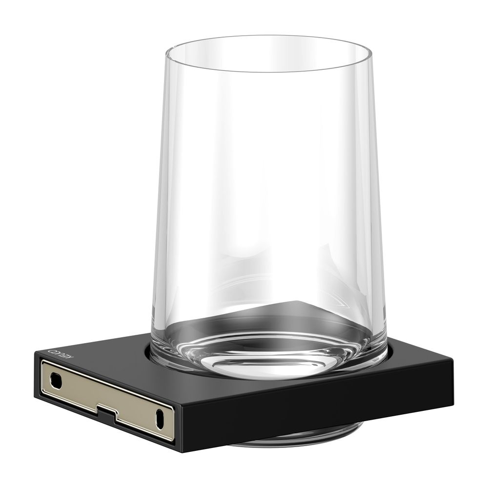 Keuco Edition 11 Glashalter, Echtkristall-Glas, mit Befestigungsset, Schwarz-matt, ... KEUCO-11150379000 4017214941414 (Abb. 12)