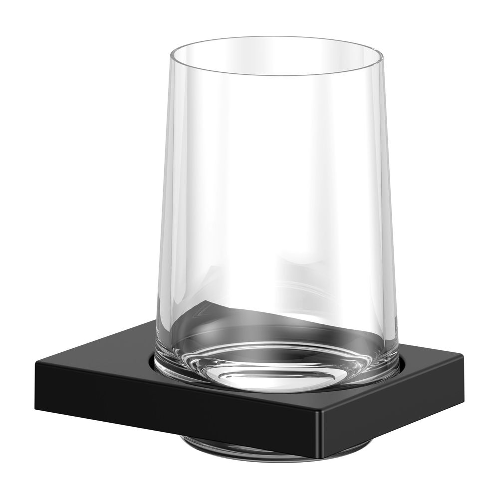 Keuco Edition 11 Glashalter, Echtkristall-Glas, mit Befestigungsset, Schwarz-matt, ... KEUCO-11150379000 4017214941414 (Abb. 10)