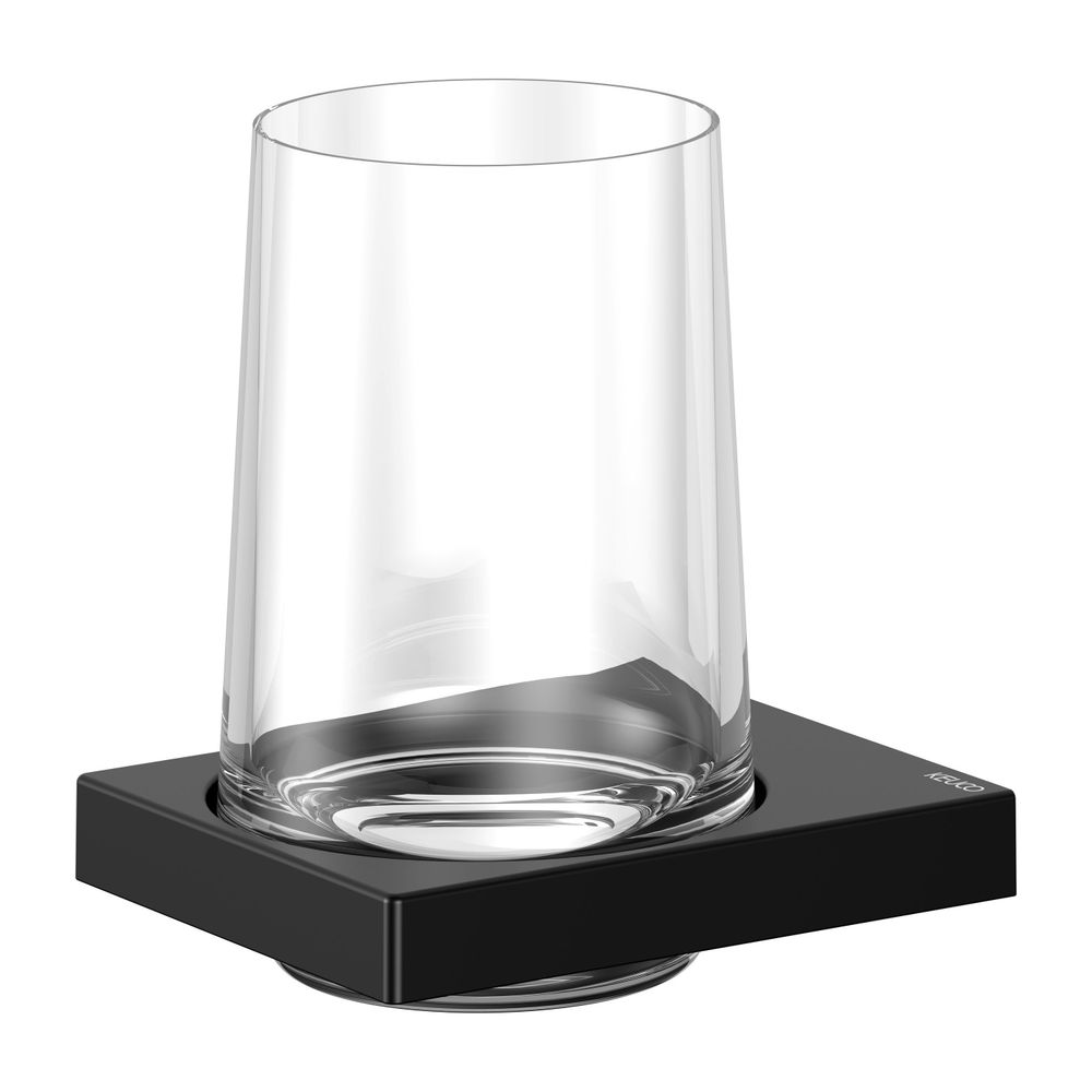 Keuco Edition 11 Glashalter, Echtkristall-Glas, mit Befestigungsset, Schwarz-matt, 1... KEUCO-11150379000 4017214941414 (Abb. 9)