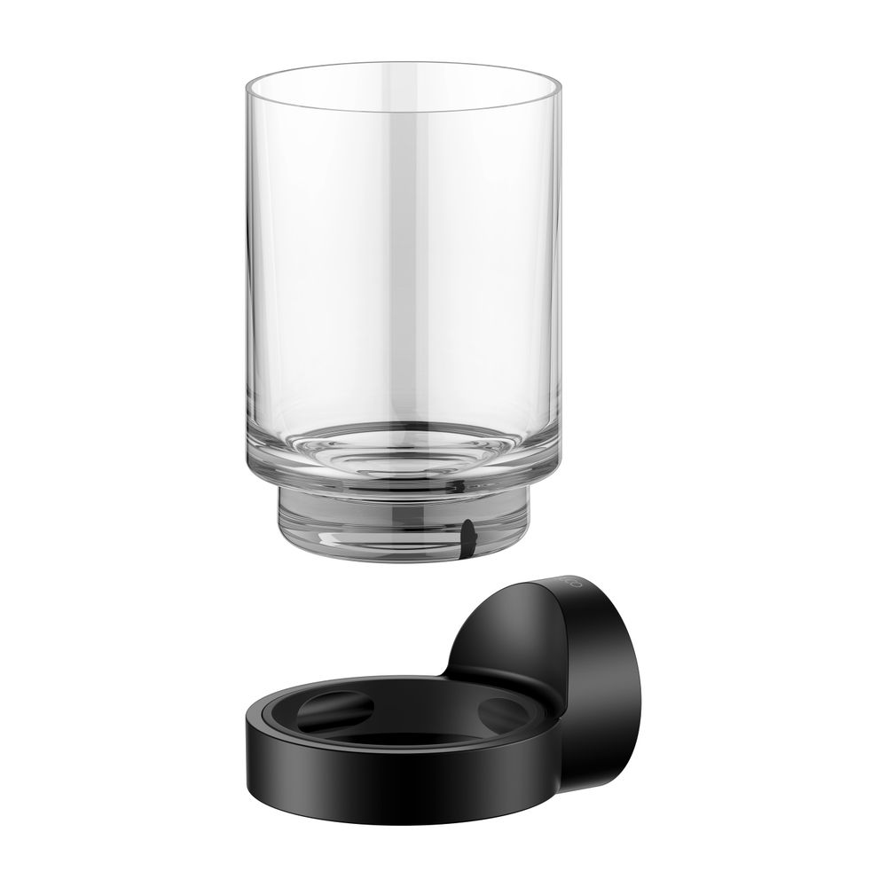 Keuco Collection Reva Glashalter, Echtkristall-Glas, Schwarz-matt, 12850379000... KEUCO-12850379000 4017214966745 (Abb. 7)
