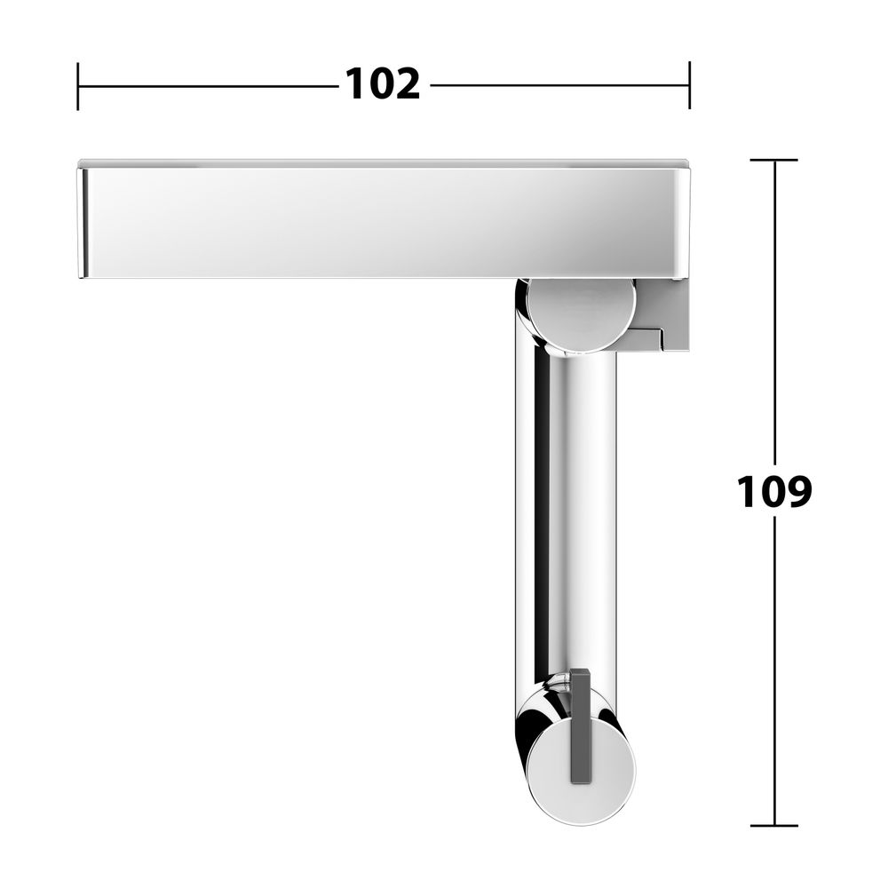 KEUCO Toilettenpapierhalter REVA 12873 m.Glas-Ablage verchromt... KEUCO-12873019000 4017214904600 (Abb. 8)