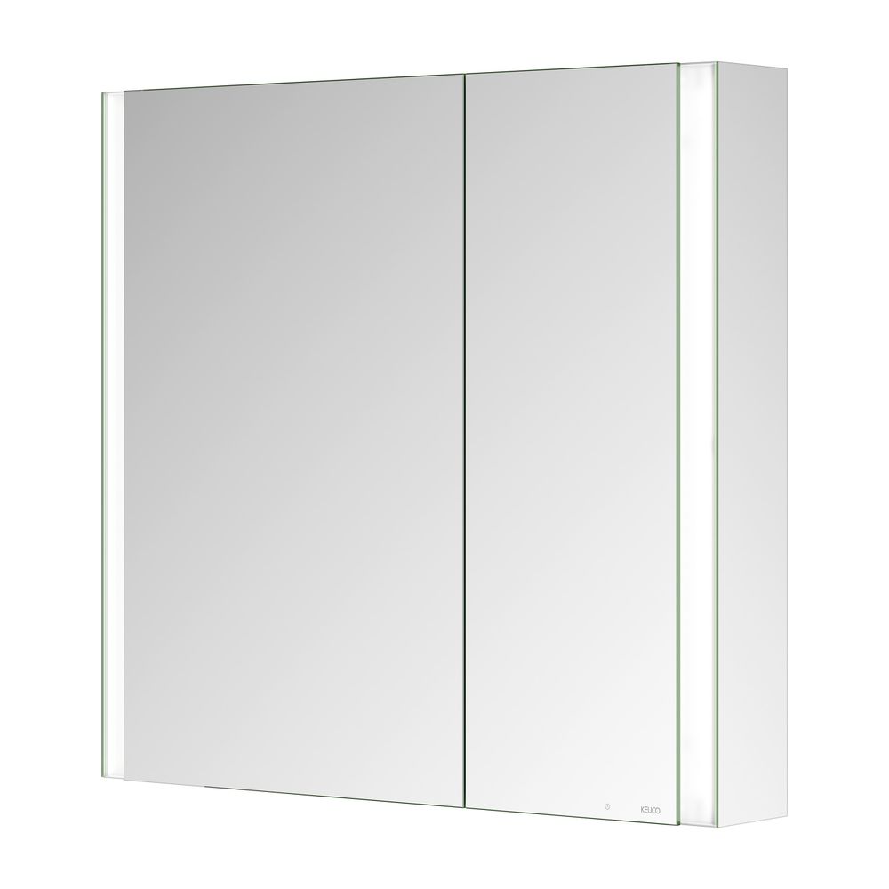 Keuco Somaris Spiegelschrank Wandvorbau 2-türig asymmetrisch, mit 1 Steckdose, 800x7... KEUCO-14502002200 4017214974351 (Abb. 4)