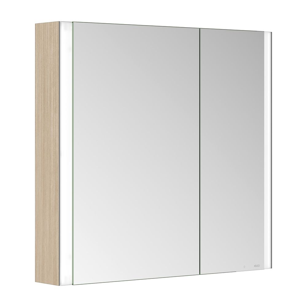 Keuco Somaris Spiegelschrank Wandvorbau 2-türig asymmetrisch, mit 1 Steckdose, 800x7... KEUCO-14502852200 4017214974276 (Abb. 5)
