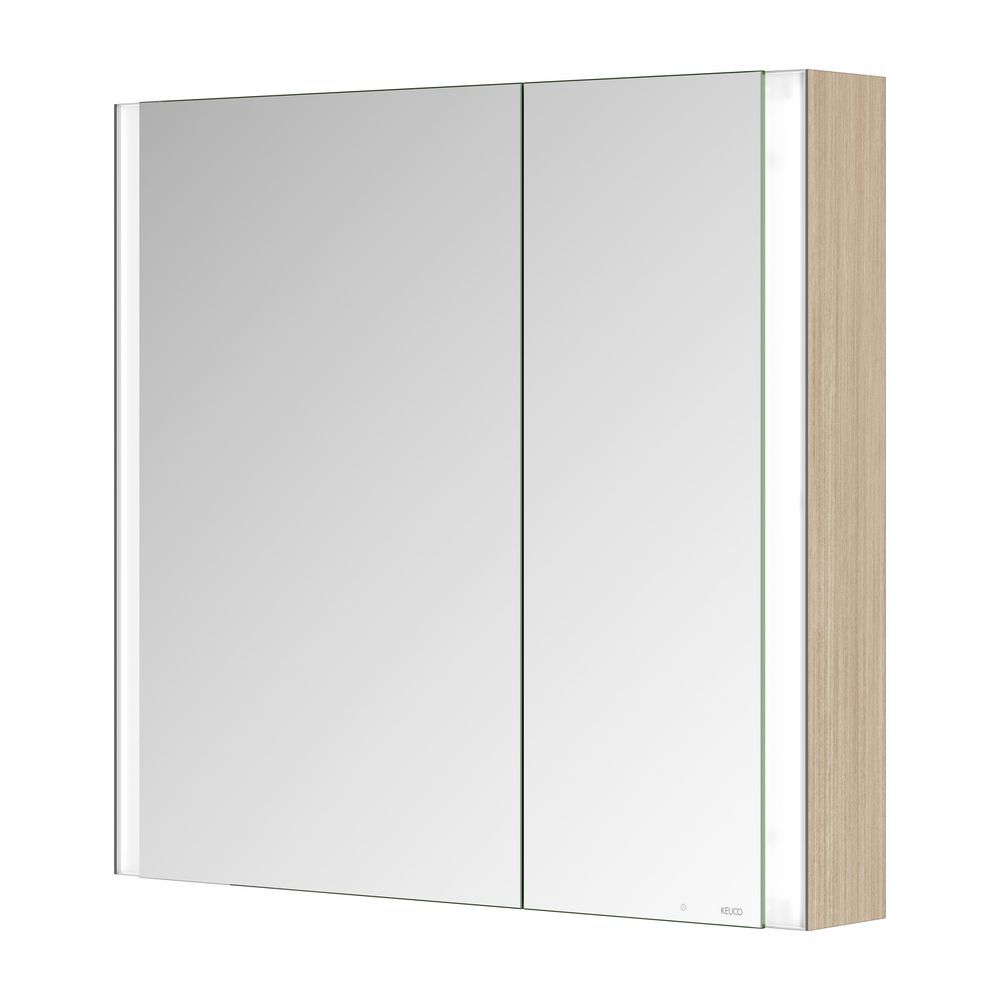 Keuco Somaris Spiegelschrank Wandvorbau 2-türig asymmetrisch, mit 1 Steckdose, 800x7... KEUCO-14502852200 4017214974276 (Abb. 4)