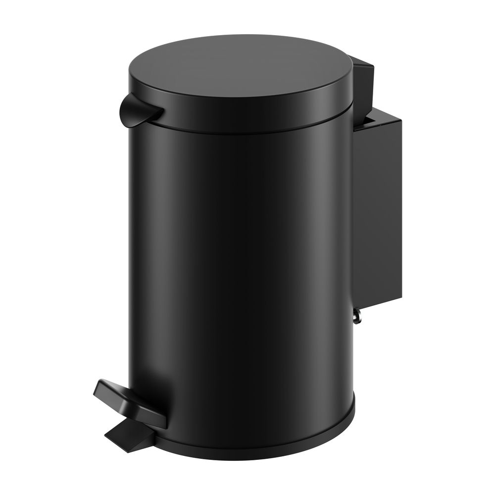Keuco Plan Hygieneabfallsammler wandhängend mit Deckel und Fußpedal, 3L, Schwarz-ma... KEUCO-14977370000 4017214943425 (Abb. 10)