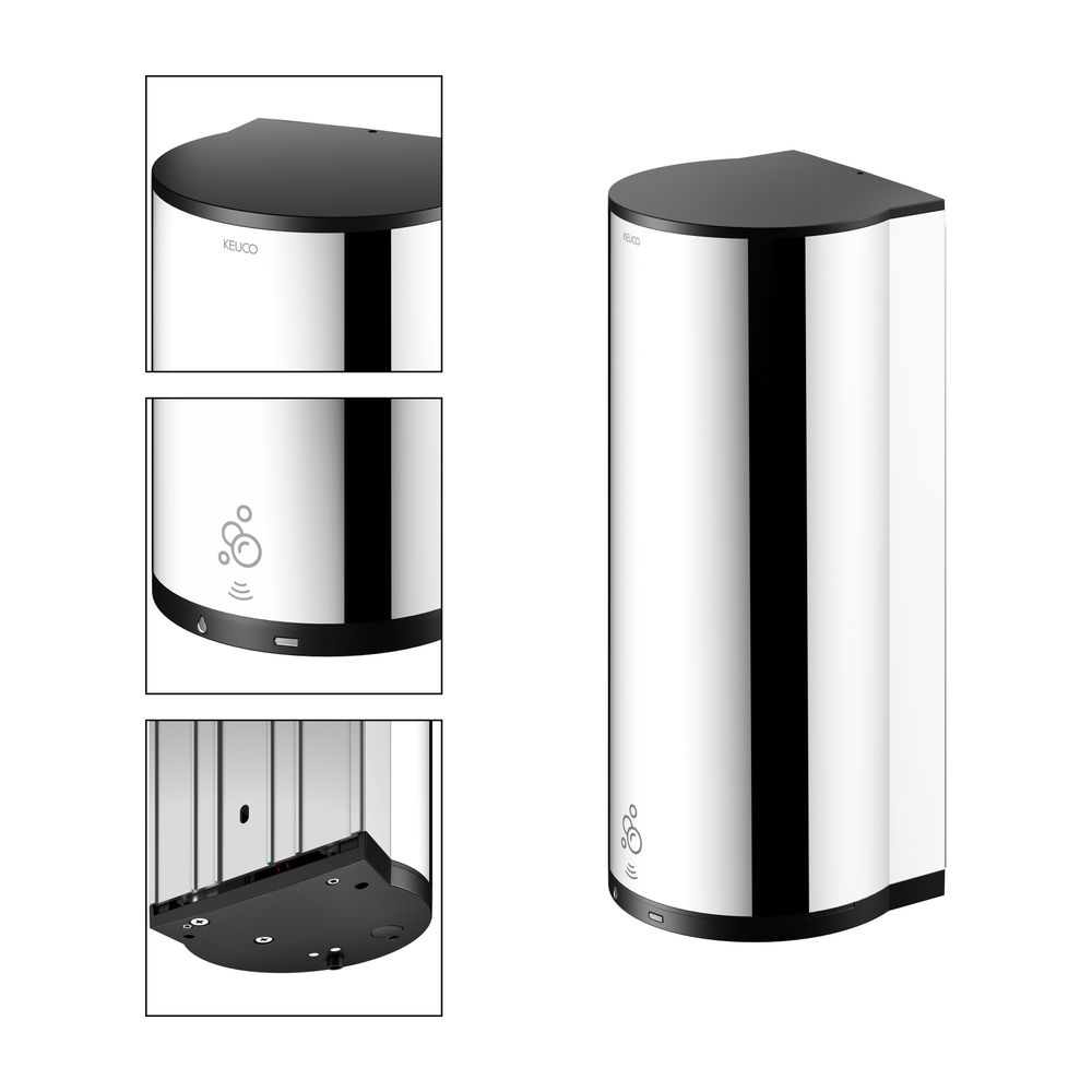 Keuco Plan Sensor-Seifenspender für Schaumseife elektronisch, Wandmodell, 1100ml, 6V... KEUCO-14986010137 4017214939114 (Abb. 3)