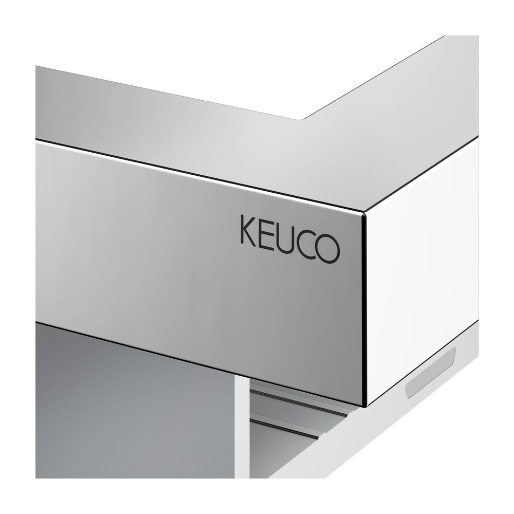 KEUCO Duschablage E90 Square 19158, mit Glasabzieher, verchromt/Aluminium... KEUCO-19159010000 4017214852666 (Abb. 5)