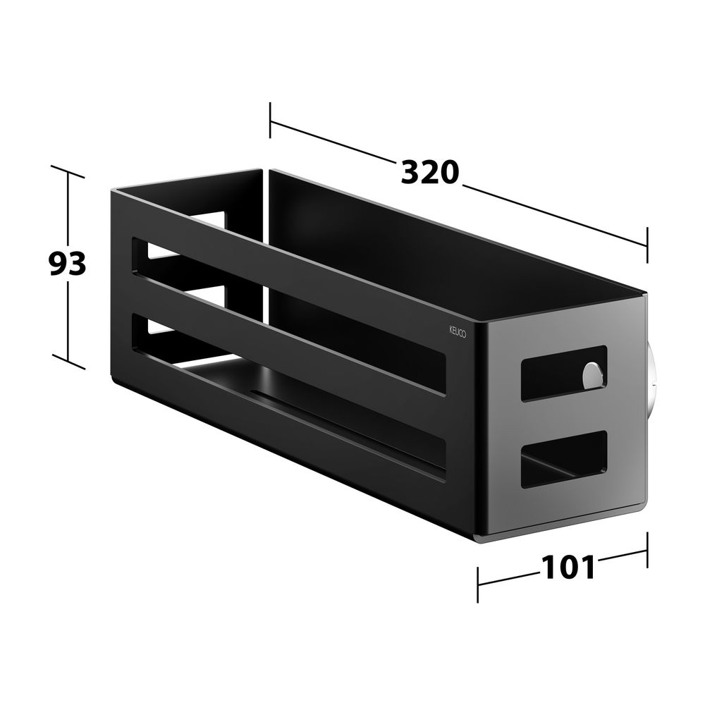 KEUCO Seifenkorb 24954, 320 x 93 x 90 mm, schwarzgrau... KEUCO-24954370000 4017214676606 (Abb. 8)