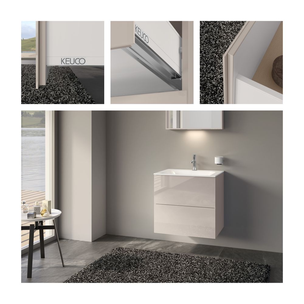 Keuco X-Line Waschtischunterschrank, 650x605x490mm, 2 Frontauszüge, Wandmontage oder... KEUCO-33153180000 4017214923304 (Abb. 3)