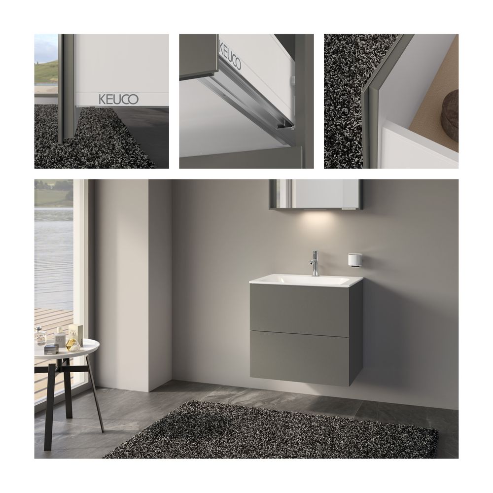 Keuco X-Line Waschtischunterschrank, 650x605x490mm, 2 Frontauszüge, Wandmontage oder... KEUCO-33153290000 4017214923311 (Abb. 3)