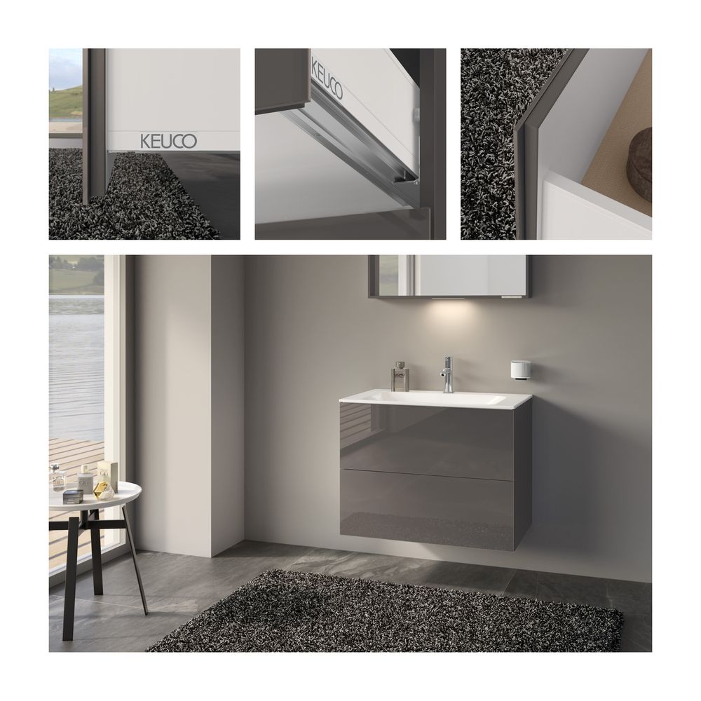 Keuco X-Line Waschtischunterschrank, 800x605x490mm, 2 Frontauszüge, Wandmontage oder... KEUCO-33163140000 4017214923342 (Abb. 3)