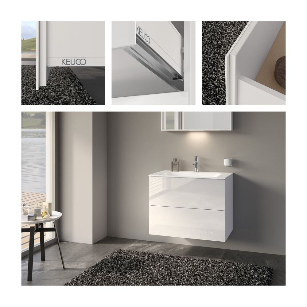 Keuco X-Line Waschtischunterschrank, 800x605x490mm, 2 Frontauszüge, Wandmontage oder... KEUCO-33163300000 4017214923373 (Abb. 3)
