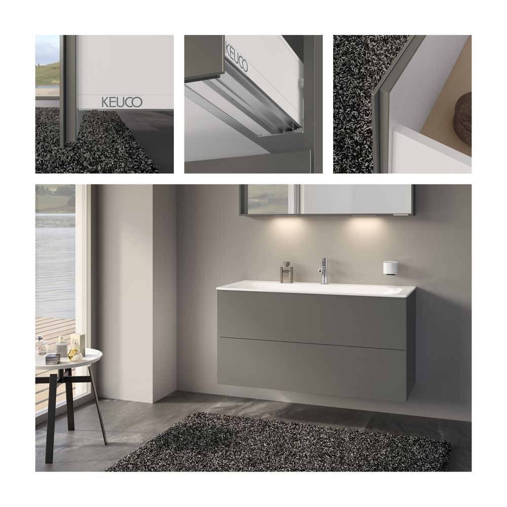 Keuco X-Line Waschtischunterschrank, 1200x605x490mm, 2 Frontauszüge, Wandmontage ode... KEUCO-33183290000 4017214923465 (Abb. 3)