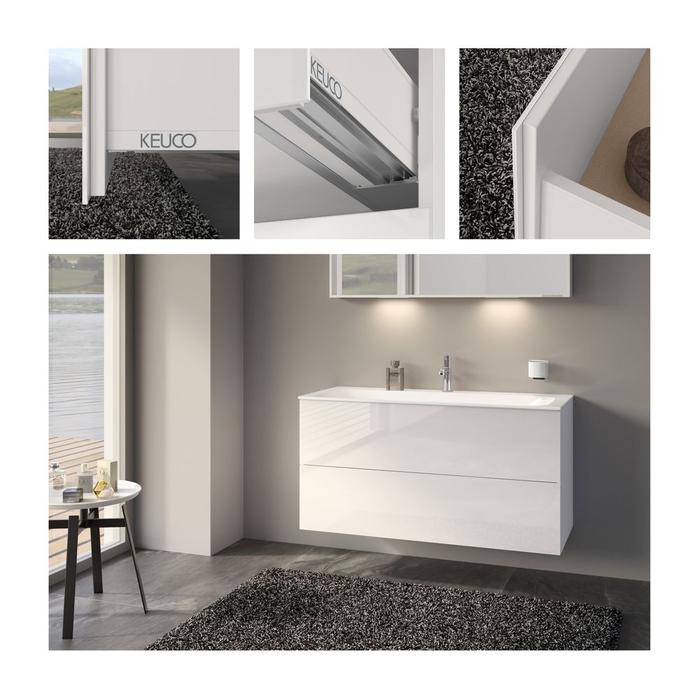 Keuco X-Line Waschtischunterschrank, 1200x605x490mm, 2 Frontauszüge, Wandmontage ode... KEUCO-33183300000 4017214923472 (Abb. 3)
