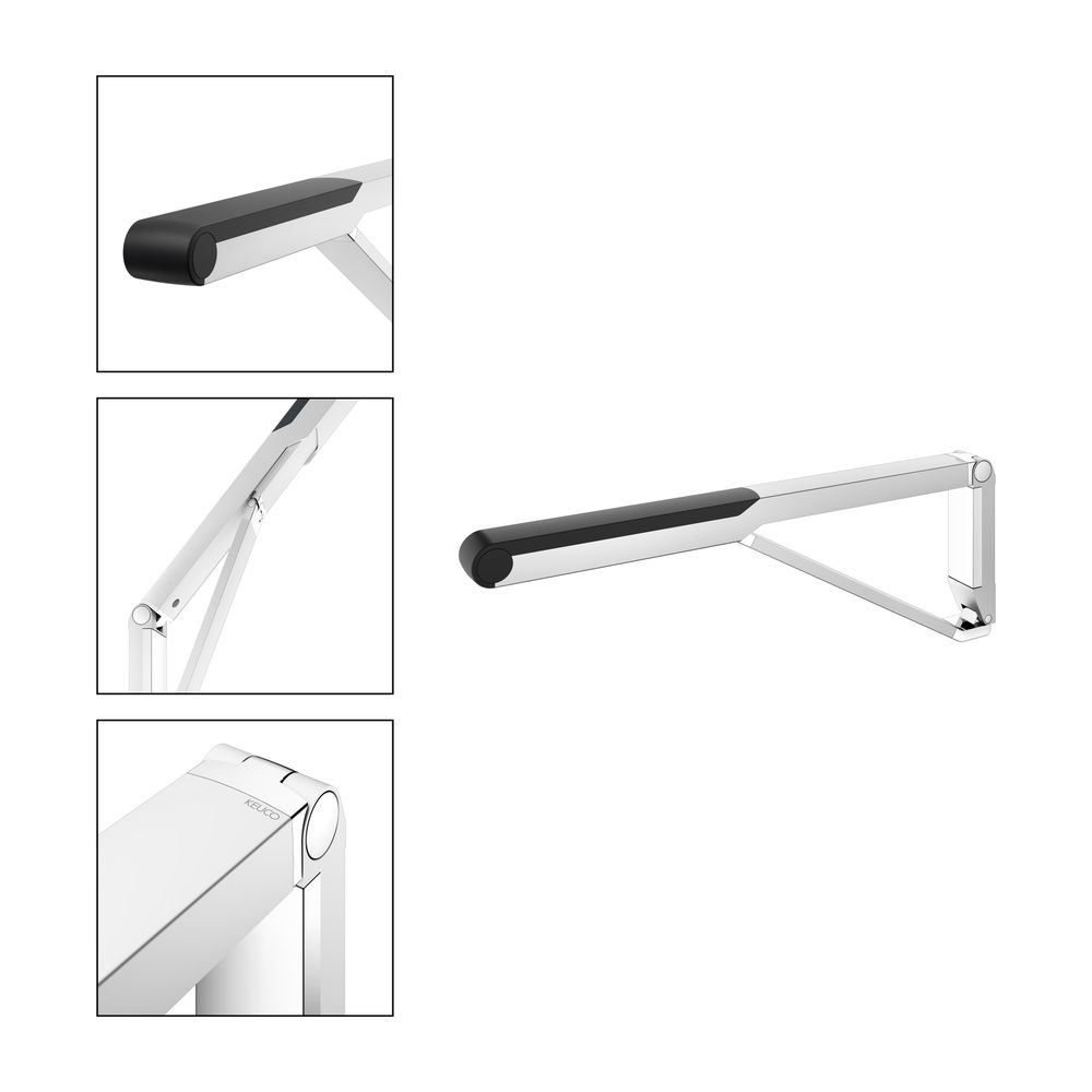 Keuco Axess Stützklappgriff WC, 700mm, Belastbarkeit 115kg, mit Absenkbremse, Auflag... KEUCO-35003170737 4017214904174 (Abb. 3)