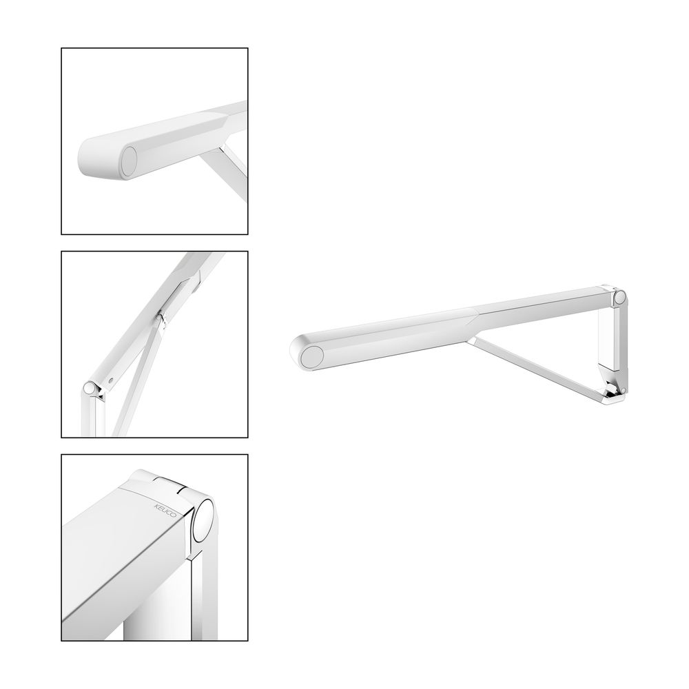 Keuco Axess Stützklappgriff WC, 700mm, Belastbarkeit 115kg, mit Absenkbremse, Auflag... KEUCO-35003170751 4017214904181 (Abb. 3)