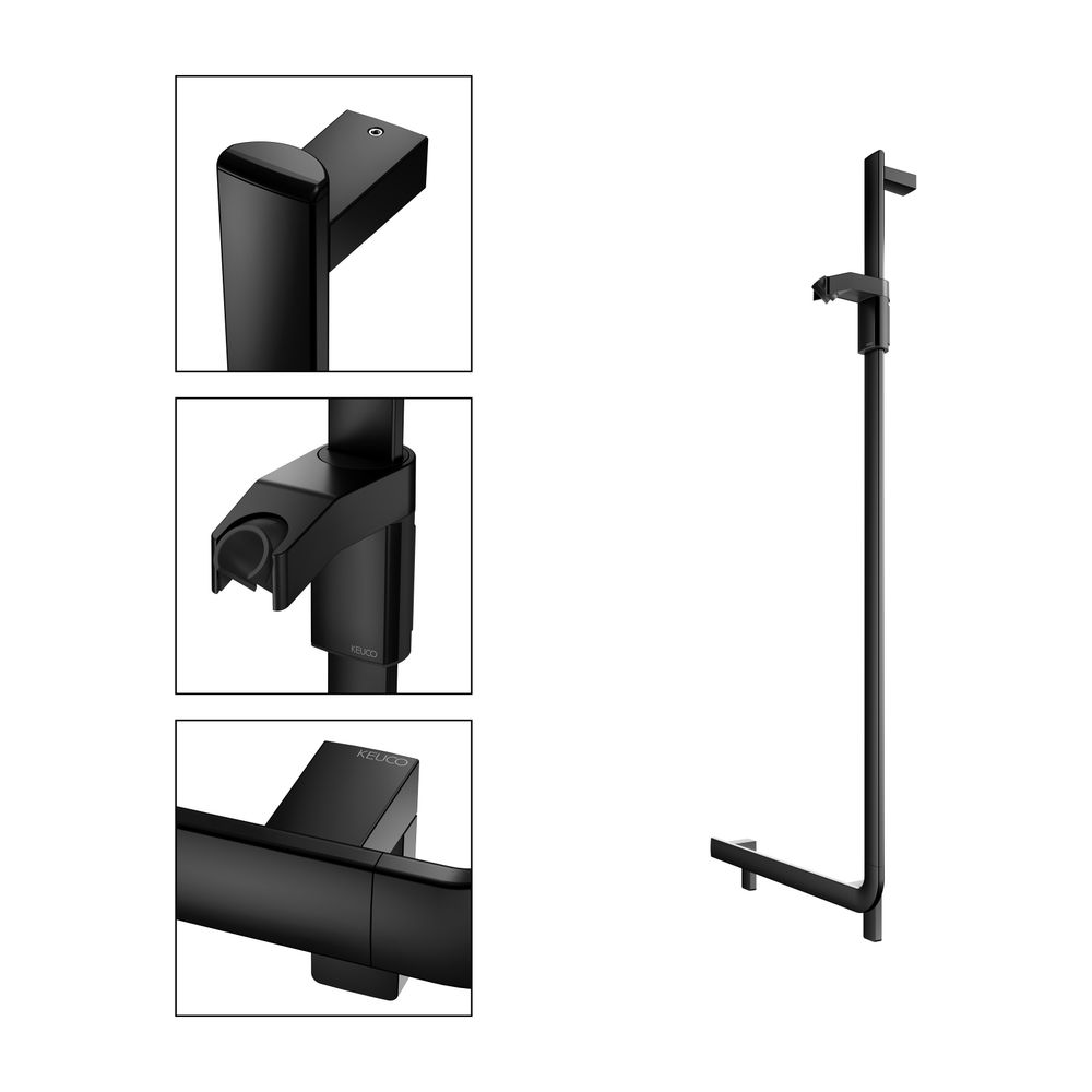 Keuco Axess Winkelgriff 90 Grad rechts, mit Brauseschieber 600/1300mm, 2x mit Befest... KEUCO-35006371301 4017214902408 (Abb. 3)