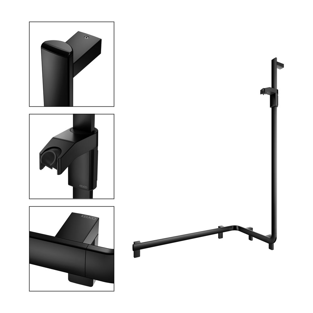 Keuco Axess Duschhandlauf mit Brausestange rechts, 850x531x1301mm, mit 3x Befestigun... KEUCO-35008378601 4017214902569 (Abb. 3)