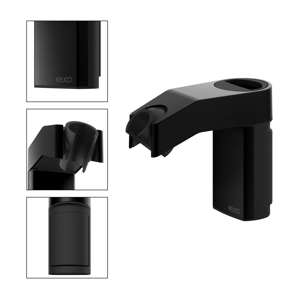 Keuco Axess Brausehalter für Schläuche mit konischer Mutter, höhenverstellbar, Schwa... KEUCO-35010370100 4017214908462 (Abb. 3)