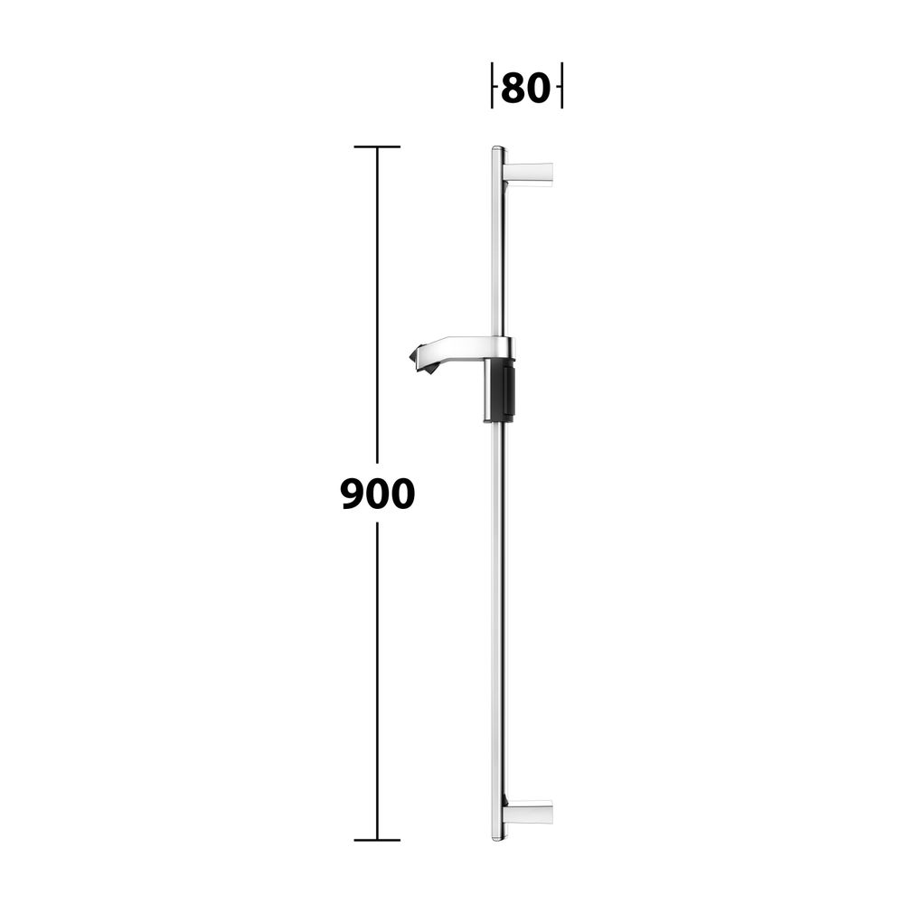 Keuco Axess Brausestange für Schläuche mit konischer Mutter, 900mm, mit Befestigungs... KEUCO-35012010900 4017214908400 (Abb. 9)