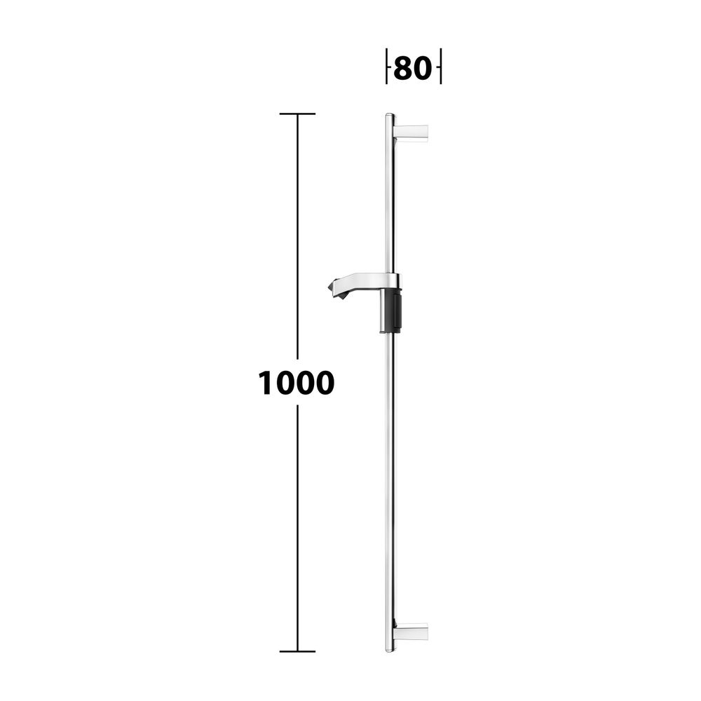 Keuco Axess Brausestange für Schläuche mit konischer Mutter, 1000mm, mit Befestigung... KEUCO-35012011000 4017214912346 (Abb. 9)