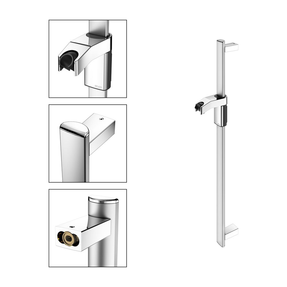 Keuco Axess Brausestange für Schläuche mit konischer Mutter, 800mm, mit Befestigungs... KEUCO-35012170800 4017214908387 (Abb. 3)