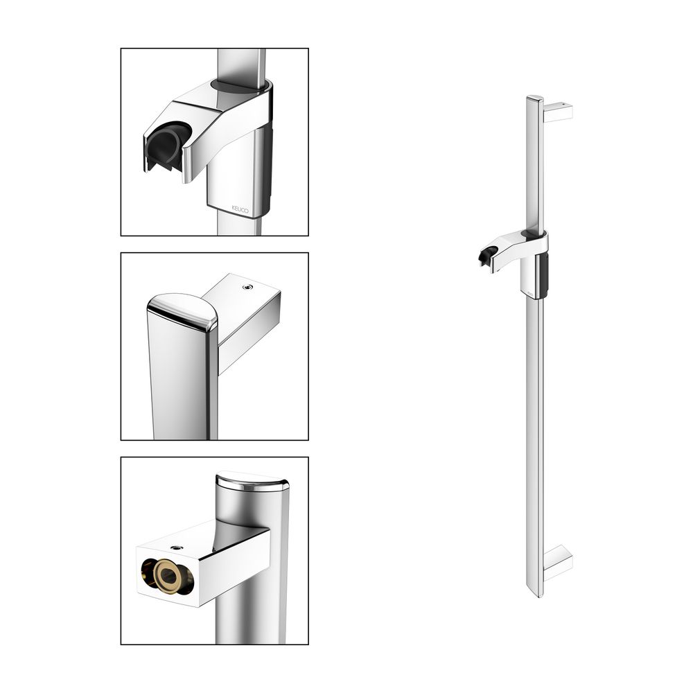 Keuco Axess Brausestange für Schläuche mit konischer Mutter, 900mm, mit Befestigungs... KEUCO-35012170900 4017214908417 (Abb. 3)