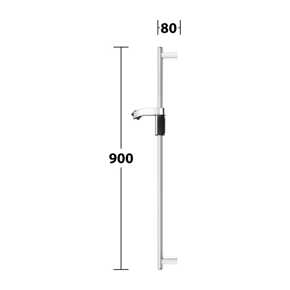 Keuco Axess Brausestange für Schläuche mit konischer Mutter, 900mm, mit Befestigungs... KEUCO-35012170900 4017214908417 (Abb. 9)