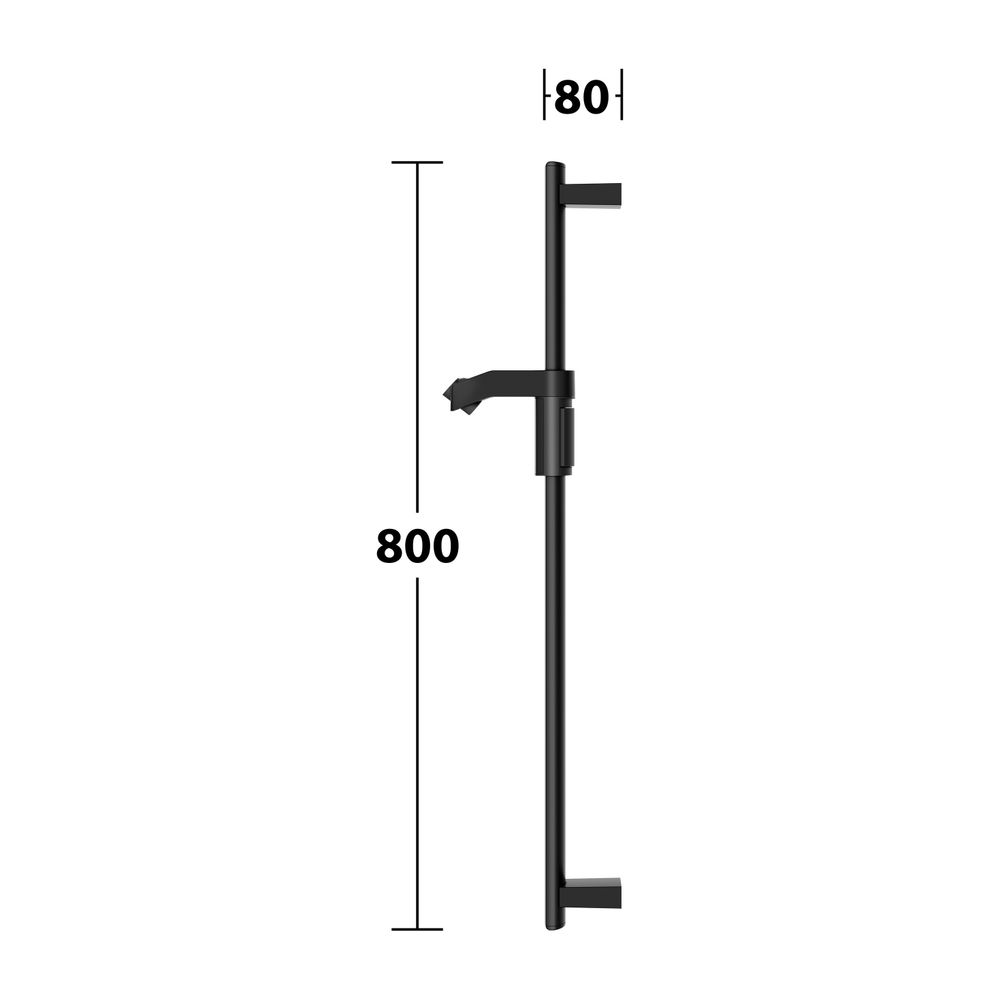 Keuco Axess Brausestange für Schläuche mit konischer Mutter, 800mm, mit Befestigungs... KEUCO-35012370800 4017214908394 (Abb. 9)