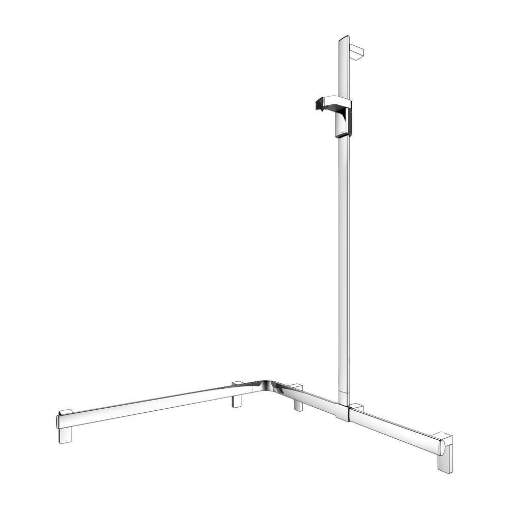 Keuco Axess Duschhandlauf mit Brausestange rechts, 850x850x1301mm, mit 4x Befestigun... KEUCO-35015010101 4017214902675 (Abb. 9)
