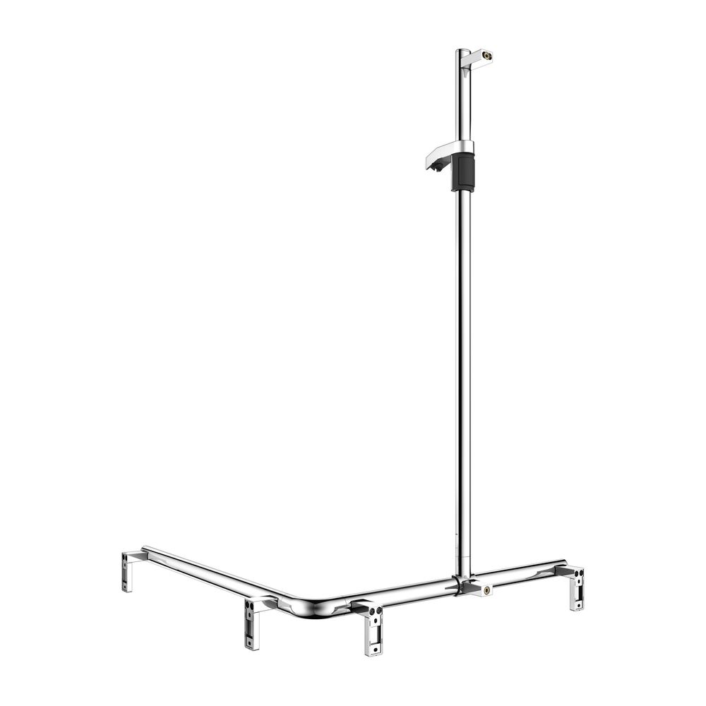 Keuco Axess Duschhandlauf mit Brausestange links, 850x850x1301mm, mit 4x Befestigun... KEUCO-35015010102 4017214902682 (Abb. 10)