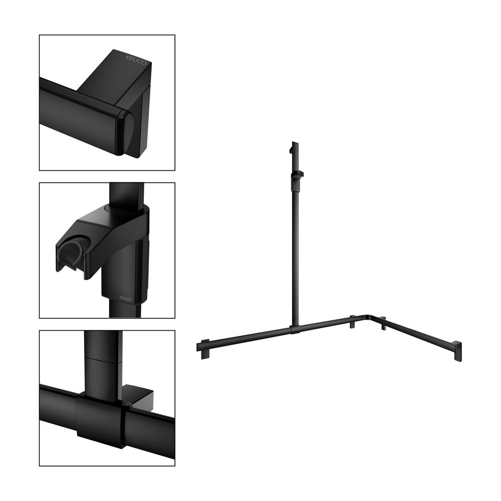 Keuco Axess Duschhandlauf mit Brausestange links, 1150x850x1301mm, mit 4x Befestigun... KEUCO-35015370302 4017214903085 (Abb. 3)